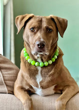 Load image into Gallery viewer, Lime Twist Bead Collar