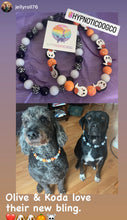 Load image into Gallery viewer, Orange Boo š» Halloween Glow Bead Collar