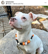 Load image into Gallery viewer, Orange Boo š» Halloween Glow Bead Collar