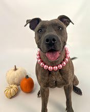 Load image into Gallery viewer, Chunky Rose Pink Pearls Acrylic Bead Collar