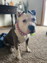 Load image into Gallery viewer, Chunky Rose Pink Pearls Acrylic Bead Collar
