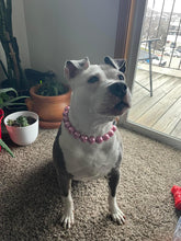 Load image into Gallery viewer, Chunky Rose Pink Pearls Acrylic Bead Collar