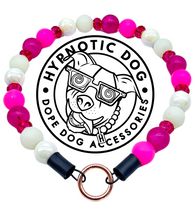 Load image into Gallery viewer, Magenta Glow Acrylic Bead Collar