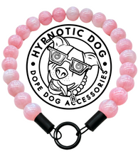 Load image into Gallery viewer, š§ 15" Slip On (Rose Gold O-Ring) Pink Glitter ⨠Resin Bead Collar - PRE-MADE/FINAL SALE