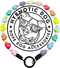 Load image into Gallery viewer, Pastel Rainbow Hearts Bead Collar