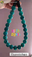 Load image into Gallery viewer, Teal Swirl Acrylic Bead Collar