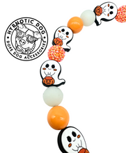 Load image into Gallery viewer, Orange Boo š» Halloween Glow Bead Collar