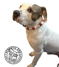 Load image into Gallery viewer, Red Frosty ⛄️ Bead Collar