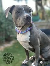 Load image into Gallery viewer, Glossy Bubblegum Tie Dye Acrylic Bead Collar