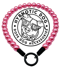 Load image into Gallery viewer, š§ 18" Slip On (Black O-Ring) Mini Bubblegum Pink Pearl Single Strand Acrylic Bead Collar - PRE-MADE/FINAL SALE