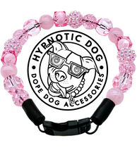 Load image into Gallery viewer, š§ 10" Neck Measure (Black Plastic Buckle) Pink Lights MINI Glam Collar - PRE-MADE/FINAL SALE