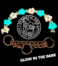 Load image into Gallery viewer, š¼ Pink & Blue Glow Daisies š¼ Silicone Bead Collar