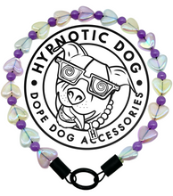 Load image into Gallery viewer, Purple Multicolor Glow Hearts Bead Collar