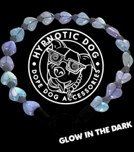 Load image into Gallery viewer, Purple Multicolor Glow Hearts Bead Collar