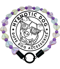Load image into Gallery viewer, Purple Multicolor Glow Hearts Bead Collar