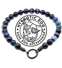 Load image into Gallery viewer, Galaxy Blue Agate Semi-precious Gem Bead Collar
