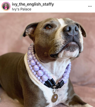 Load image into Gallery viewer, Lavender Rain Triplo Acrylic Bead Collar