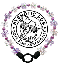 Load image into Gallery viewer, Pink & Purple Crystal Flowers 🌸 Acrylic Bead Collar