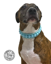 Load image into Gallery viewer, Sky Blue Rain Triplo Acrylic Bead Collar