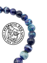 Load image into Gallery viewer, Galaxy Blue Agate Semi-precious Gem Bead Collar