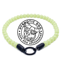 Load image into Gallery viewer, Green Glow in the Dark XS Bead Collar