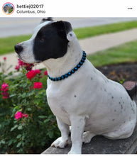 Load image into Gallery viewer, Blue Spark Bead Collar
