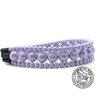 Load image into Gallery viewer, Lavender Rain Triplo Acrylic Bead Collar