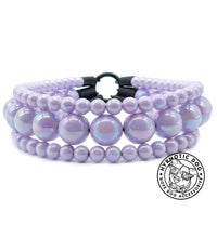 Load image into Gallery viewer, Lavender Rain Triplo Acrylic Bead Collar