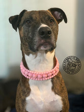Load image into Gallery viewer, Blush Pink Rain Triplo Acrylic Bead Collar