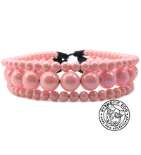 Load image into Gallery viewer, Blush Pink Rain Triplo Acrylic Bead Collar