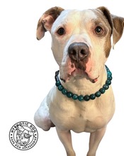 Load image into Gallery viewer, Teal Swirl Acrylic Bead Collar