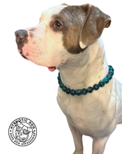 Load image into Gallery viewer, Teal Swirl Acrylic Bead Collar