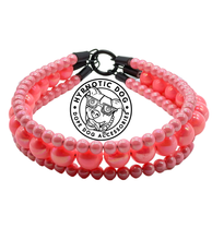 Load image into Gallery viewer, Watermelon Pink Triplo Acrylic Bead Collar