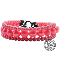 Load image into Gallery viewer, Watermelon Pink Triplo Acrylic Bead Collar