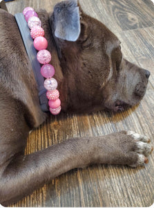 Spring Pink Bead Collar