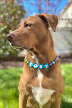 Load image into Gallery viewer, PERSONALIZED Rainbow Stardust Acrylic Bead Collar
