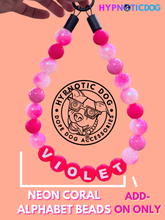 Load image into Gallery viewer, Add-on Only: Neon Coral LARGE &amp; XL JUMBO Personalized Alphabet Letter Beads