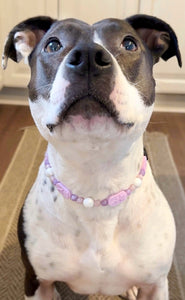 Lilac Rose Bead Collar