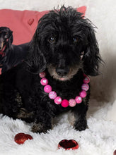 Load image into Gallery viewer, Pink Hearts Glitz Bead Collar