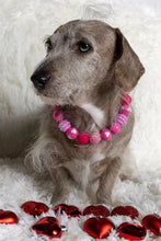 Load image into Gallery viewer, Pink Hearts Glitz Bead Collar
