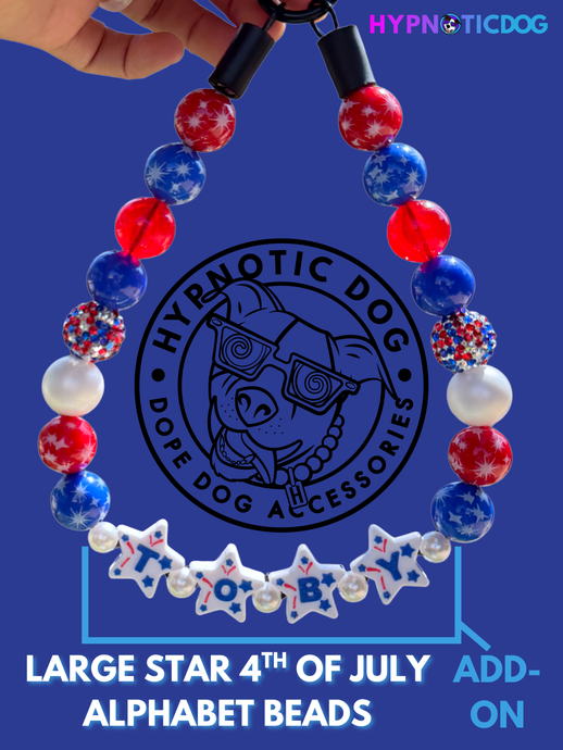 Add-on: Star ⭐️ 4th of July Personalized Alphabet Letter Beads (Custom Names)