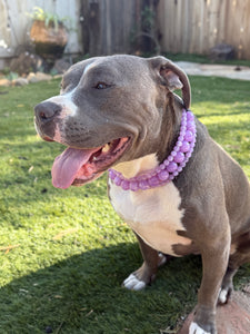 Amethyst Triplo Acrylic Bead Collar