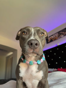 Bubblegum Waves Coin Bead Collar