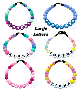 Add-on Only: LARGE & XL JUMBO Personalized Alphabet Letter Beads (Custom Names)