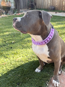 Amethyst Triplo Acrylic Bead Collar