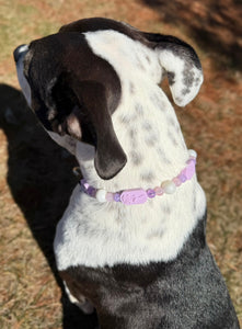 Lilac Rose Bead Collar