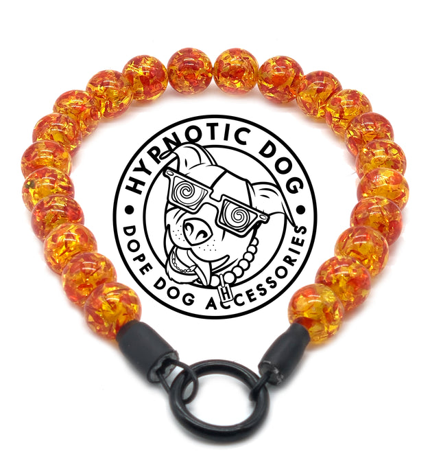 Jumbo Amber Empress Resin Bead Collar