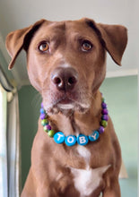 Load image into Gallery viewer, PERSONALIZED Rainbow Stardust Acrylic Bead Collar