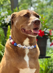 PERSONALIZED 4th of July Glam Bead Collar
