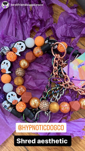 Purple Skull Candy Bead Collar
